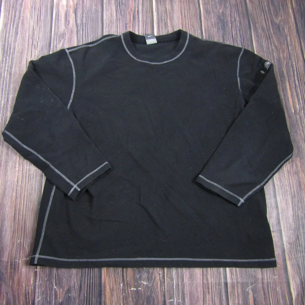 Nike ACG Therma-FIT Shirt Mens XXL Black Fleece Long Sleeve Base Layer